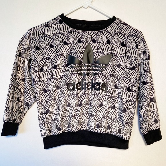 Adidas‎ Zebra Crewneck Sweatshirt - Picture 1 of 9